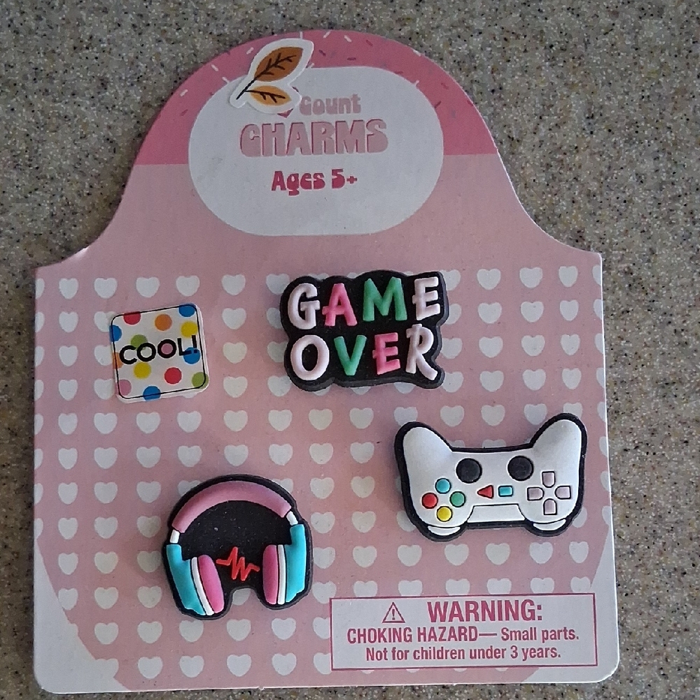 Game Over Video Game Charms Set Of Three